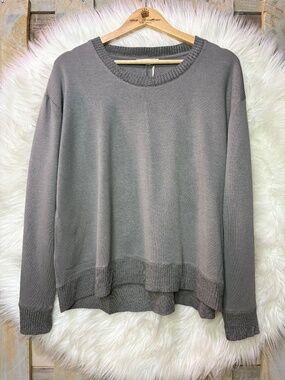 NWT [Splendid] Fleece Gray · Grey < Supersoft Pullover > Sweatshirt Top | Large